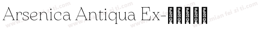Arsenica Antiqua Ex字体转换